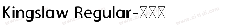 Kingslaw Regular字体转换